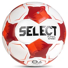 Мяч футзал. SELECT Futsal Samba v26, 1063471008, р.4,FIFA Basic, 32п, ТПУ, гибр.сш, бел-кр-черн