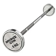 Набор стальных штанг BRONZE GYM, 5-50 кг - 10 шт, шаг 5 кг