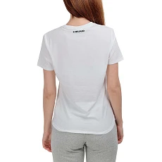 Футболка женская HEAD Rainbow T-Shirt W 814445-WH-XS, р.XS, полиэстер, хлопок, эластан, белый