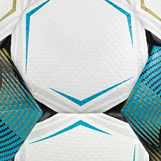 Мяч футб. SELECT Numero 10 V26, 0575071002, р.5, FIFA Basic, 32п, ПУ, гибр.сш, бело-черно-бирюзовый