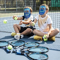 Ракетка б/т дет. HEAD Novak 25 Gr06, 235004, для 8-10 лет, алюм., со струнами, черно-синий