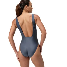 Купальник SPEEDO Logo Square Back Swimsuit, 8-00521216038, р.32 (рос.44), cеро-бирюзовый