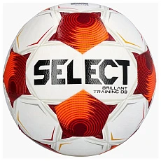 Мяч футб. SELECT Brillant Training DB V25, 3564171807, р.4, 32п, ТПУ, гибр.сш, бело-красно-оранжевый