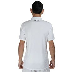 Поло мужское HEAD Club 25 Tech Polo Shirt M 811715-WH-S, р.S, полиэстер, белый
