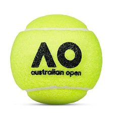 Мяч теннисный Dunlop Australian Open, 601601, уп..3 шт, одобр.ITF,фетр,нат.резина, желтый