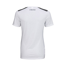 Футболка женская HEAD Club 22 T-Shirt W 814431-WHDB-XS, р.XS, 92% полиэстер, 8% эластан, ,белый