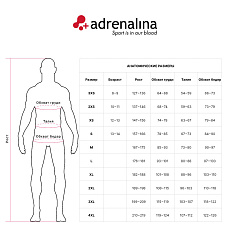 Костюм спортивный +ADRENALINA 3302-062-2XL, р. 2XL, 100% полиэстер, красно-т.синий