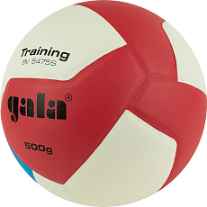 Мяч вол. GALA Training Heavy 12, BV5475S, р.5, вес 500 г,синт.кожа.ПУ,клееный,бут.кам,бел--гол-крас