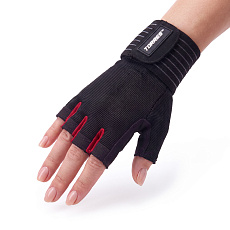 Перчатки для занятий спортом TORRES, PL6267L, р.L, полиэстер, микрофибра, подбивка 6 мм, черные