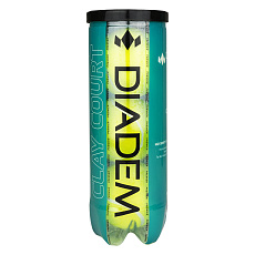 Мячи для большого тенниса DIADEM Premier Clay Court 3B, BALL-CASE-CLAYCRT, упаковка 3 мяча, ITF