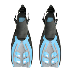Ласты для плав. Salvas Tonic Dive, BA190LXQQSTS,TPR и Technoflex, р.L/XL, голубой