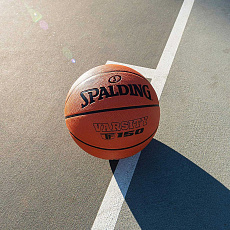 Мяч баск. SPALDING TF-150 Varsity 84324z, р.7, резина, коричнево-черный