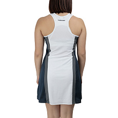 Платье HEAD Club 25 Dress W 814745-NVWH-L, р.L, 85% полиэстер 15% эластан, белый