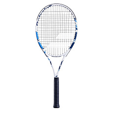Ракетка б/т BABOLAT Evoke Team Gr1, 121245, для любит., графит,со струнами, бело-синий
