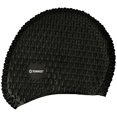 СЦ*Шапочка для плав. TORRES Bobbles, SW-12204BK, черный, силикон