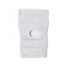 Наколенники ASICS Gel Kneepad 3053A181-100-L, р.L, вискоза, полиэстер, резина, белые