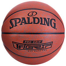 Мяч баск. SPALDING Pro Grip 76874z, р.7, композит. кожа (ПУ) коричневый