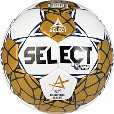 Мяч ганд. SELECT Ultimate Replica v24 , 1670850990, р.1, EHF Appr, ПУ, руч.сш, золотисто-белый