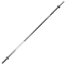 Гриф для штанги TORRES , PL5036, d25 мм, 150 см, сталь, замок-гайка, хром
