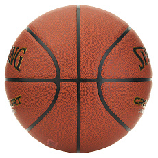 Мяч баск. SPALDING TF Cross Court  76931Z, р.7, композит. кожа (ПУ), коричнево-черный