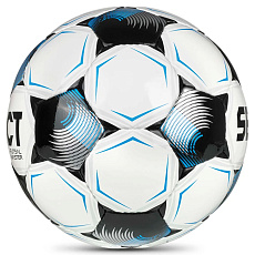 Мяч футзал. SELECT Futsal Master V26, 1043471003, р.4, Basic,32п, гл.ПУ, руч.сш,бело-сине-черный