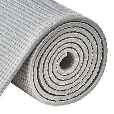 Коврик для йоги TORRES Relax 6, YL12236G, PVC 6 мм, нескользящее покрытие, серый