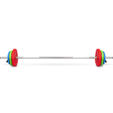 Штанга для аэробики BRONZE GYM БОДИПАМП(гриф,весовые диски 2x1,25кг,2x2,5кг,2x5кг,пара замков)