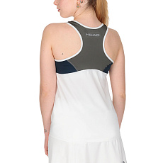 Майка жен. HEAD Club 22 Tank Top W 814461-WHDB-XS, р.XS, 92% полиэстер, 8% эластан, белый