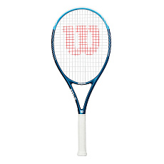 Ракетка б/т Wilson Ultra Power 105 Gr3, WR147010U3, для любит, композит, со струнами, темносин-бел