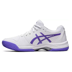 Кроссовки теннисные женские ASICS Gel-dedicate 7 Clay 1042A168-104, р.6 (рос.35,5),бело-фиолетовые