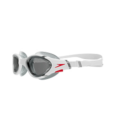 Очки для плав. SPEEDO Biofuse 2.0, 8-00233214500, ДЫМЧАТЫЕ линзы, белая оправа