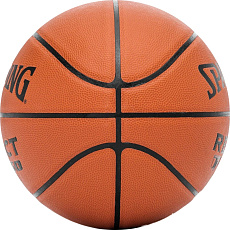 Мяч баск. SPALDING TF-250 React 76803z, р.5, композит. кожа (ПУ), коричн-черн.
