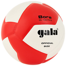 Мяч вол. GALA Bora 12, BV5675S, р. 5, синт. кожа ПУ, клееный, бут. кам, красно-белый