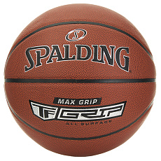 Мяч баск. SPALDING TF Max Grip  76873Z, р.7, композит. кожа (ПУ), коричнево-черный