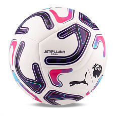 Мяч футб. PUMA Stellar Goal PL Reactivity, 08519301, р.5, 16п, ТПУ, маш. сш, бело-фиолетово-розовый