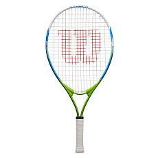 Ракетка б/т Wilson US Open 23, WRT20320U, для детей 7-8 лет,алюминий,со струнами, сине-зеленый