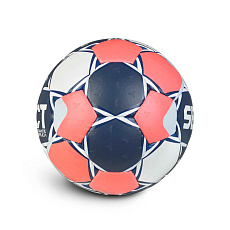 Мяч ганд. SELECT Ultimate EHF Euro Men Replica v26, 3571854749, р.2, ПУ, руч.сш, бело-сине-коралл