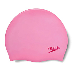 Шапочка для плав. дет. SPEEDO Plain Moulded Silicone Cap Jr, 8-7099015964, РОЗОВЫЙ, силикон