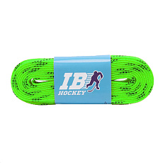 Шнурки для коньков IB Hockey с пропиткой, HLIB274LM, полиэстер, 274см, лайм