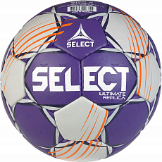 Мяч ганд. SELECT Ultimate Replica v24, 1671854999, р.2 (Jr), EHF Appr, ПУ, руч.сш, фиолетово-белый