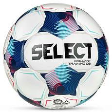 Мяч футб. SELECT Brillant Training DB V25, 0864171002, р.4, 32п, ТПУ, гибр.сш, бело-синий