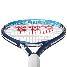 Ракетка б/т Wilson Ultra Power 105 Gr3, WR147010U3, для любит, композит, со струнами, темносин-бел
