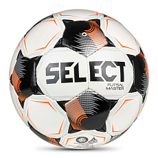 Мяч футзал. SELECT Futsal Master V26, 1043471004, р.4, Basic, 32п, ПУ, руч.сш, бело-черно-оранж
