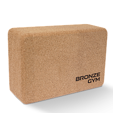 Блок для йоги BRONZE GYM, 23х15х7,5 см.,пробка