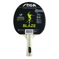 Ракетка для н/т Stiga Blaze WRB ACS, 1211-6018-01, для начин., нак. 1,8 мм ITTF, конич. ручка