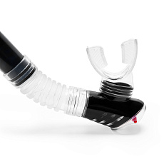 Трубка плавательная Salvas Splash Snorkel, DA190S9NNSTS, р. Senior, черный