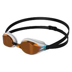 Очки для плав. SPEEDO Fastskin Speedsocket, 8-10897B586, ЗЕРКАЛЬНЫЕ. линзы, белая оправа