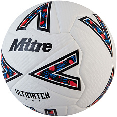 Мяч футб. MITRE Ultimatch One 24, 5-B01789C29, р.5, FIFA Basic, 24 пан, ТПУ, термосшив., бело-черный