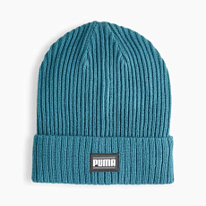 Шапка PUMA Ribbed Classic Cuff Beanie, 02403811, 100% акрил, бирюзовый