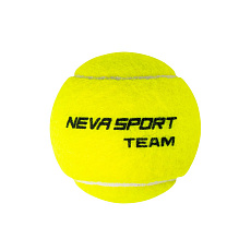 Мяч теннисный NS Team X3, 124009, уп.3 шт,одобр.ITF,фетр, нат.резина,желтый